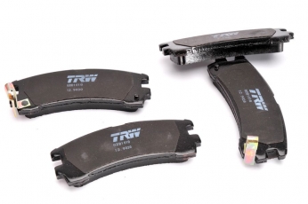 Купить GDB1018 TRW Тормозные колодки задние Патфиндер 3.0 4WD с звуковым предупреждением износа